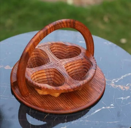 Wooden Dryfruit Basket